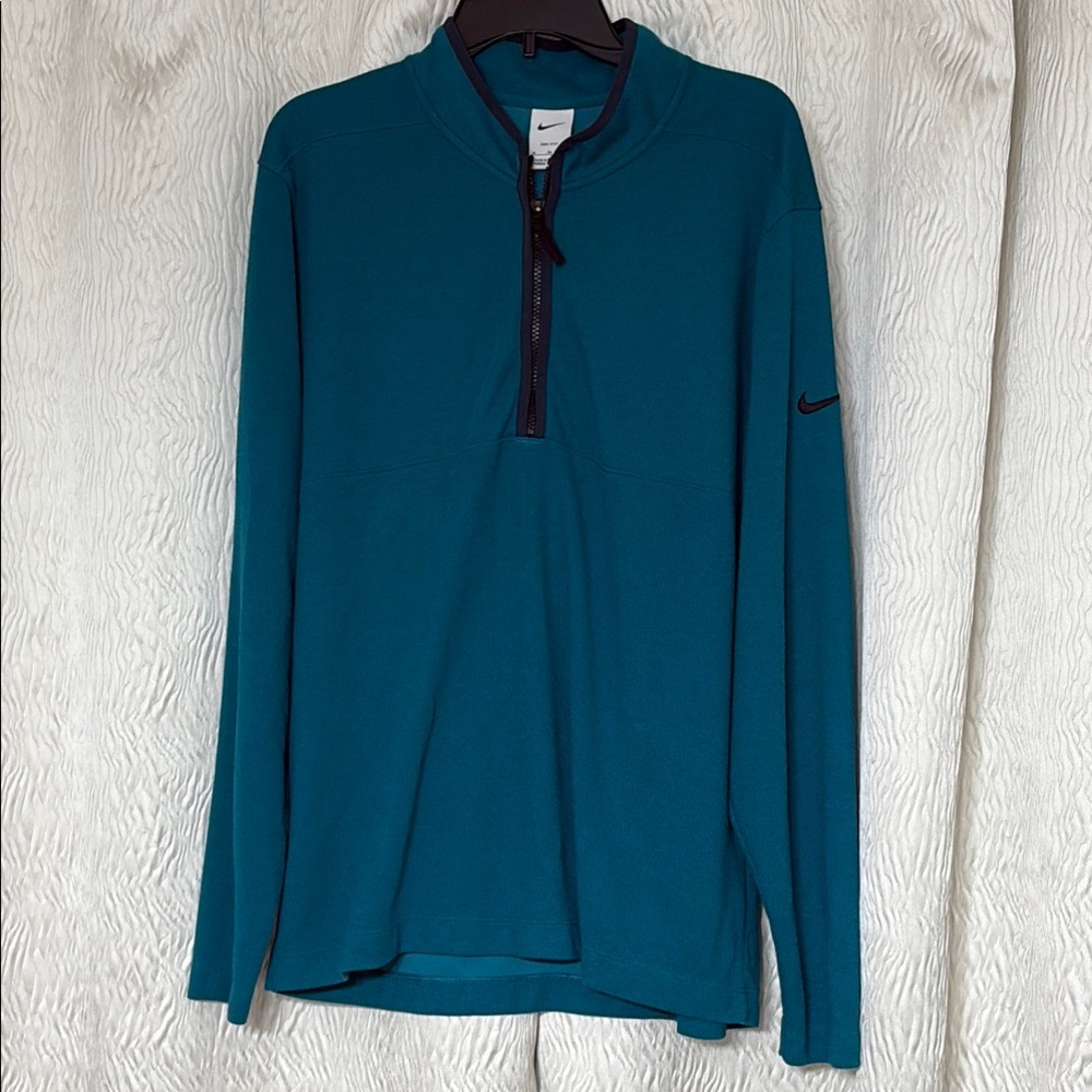 Nike Green Zip Up Men’s Golf Sweater Lightweight- Size XL - Picture 1 of 5